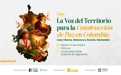 La UNAB será escenario de foro sobre paz territorial con experiencias de Charta, Matanza y Suratá