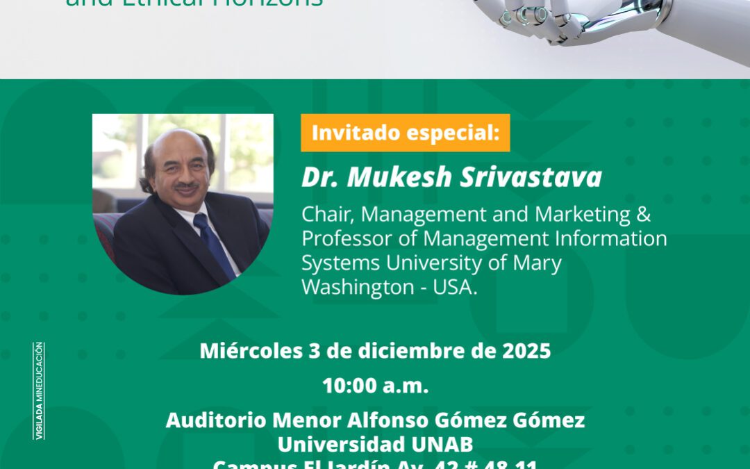 Experto internacional dictará conferencia sobre Inteligencia Artificial y sostenibilidad en la UNAB