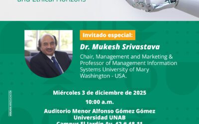 Experto internacional dictará conferencia sobre Inteligencia Artificial y sostenibilidad en la UNAB