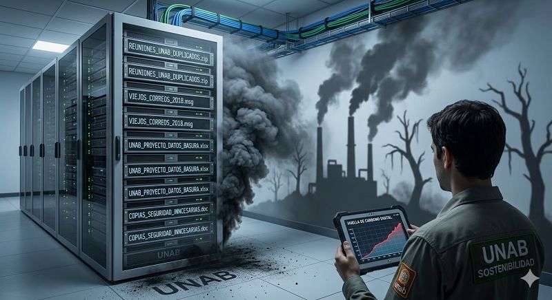 UNAB fortalece acciones para reducir el consumo y la huella de carbono digital